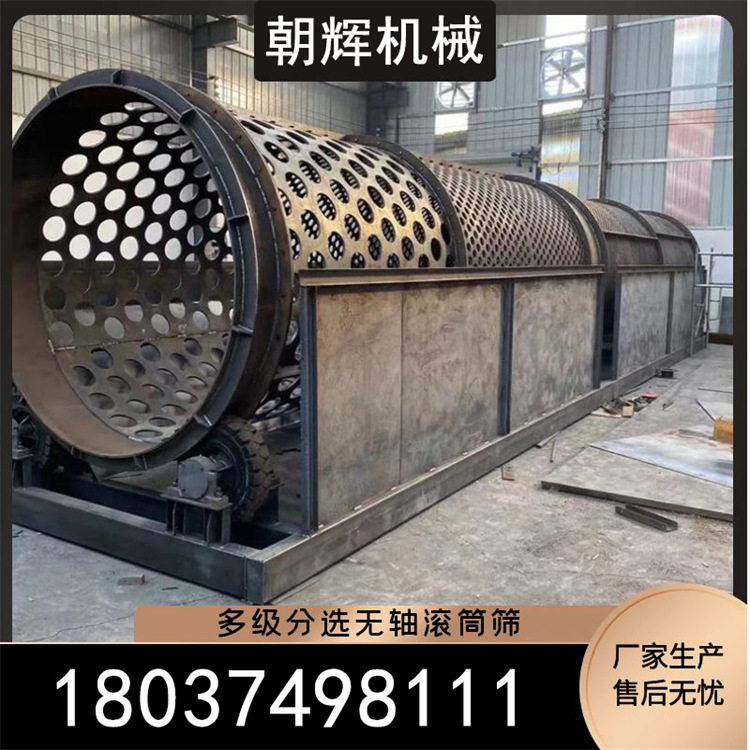 大型全自动滚筒震动筛沙机