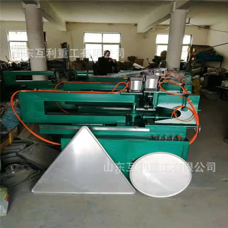 3个厚铝板标牌切圆压弧机