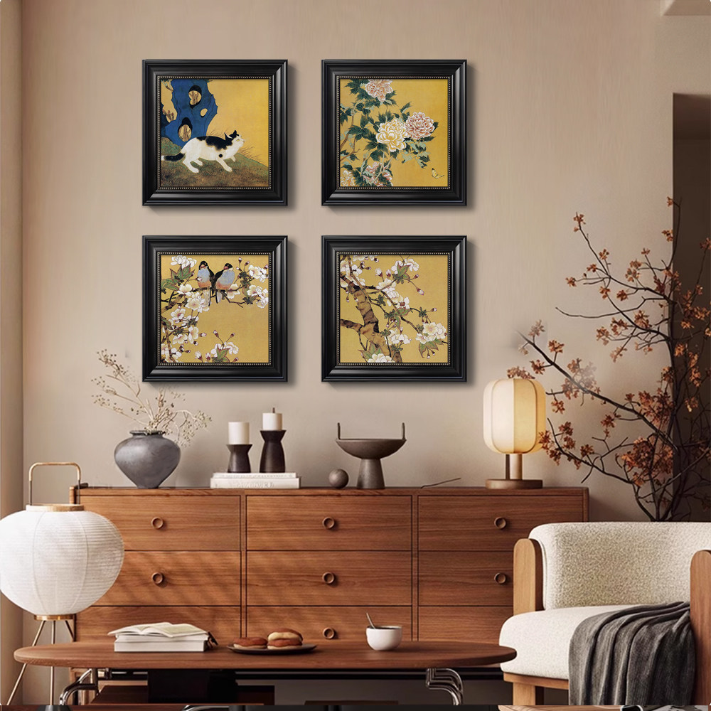 中古法式复古装饰画高级感墙画客厅沙发墙组合壁画餐边柜玄关挂画,家居饰品,现代装饰画,淘宝优惠券,粉丝福利购,淘宝优惠卷