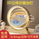 饰品搬家礼物乔迁新居礼品 流沙画沙漏摆件3d创意小夜灯客厅台灯装