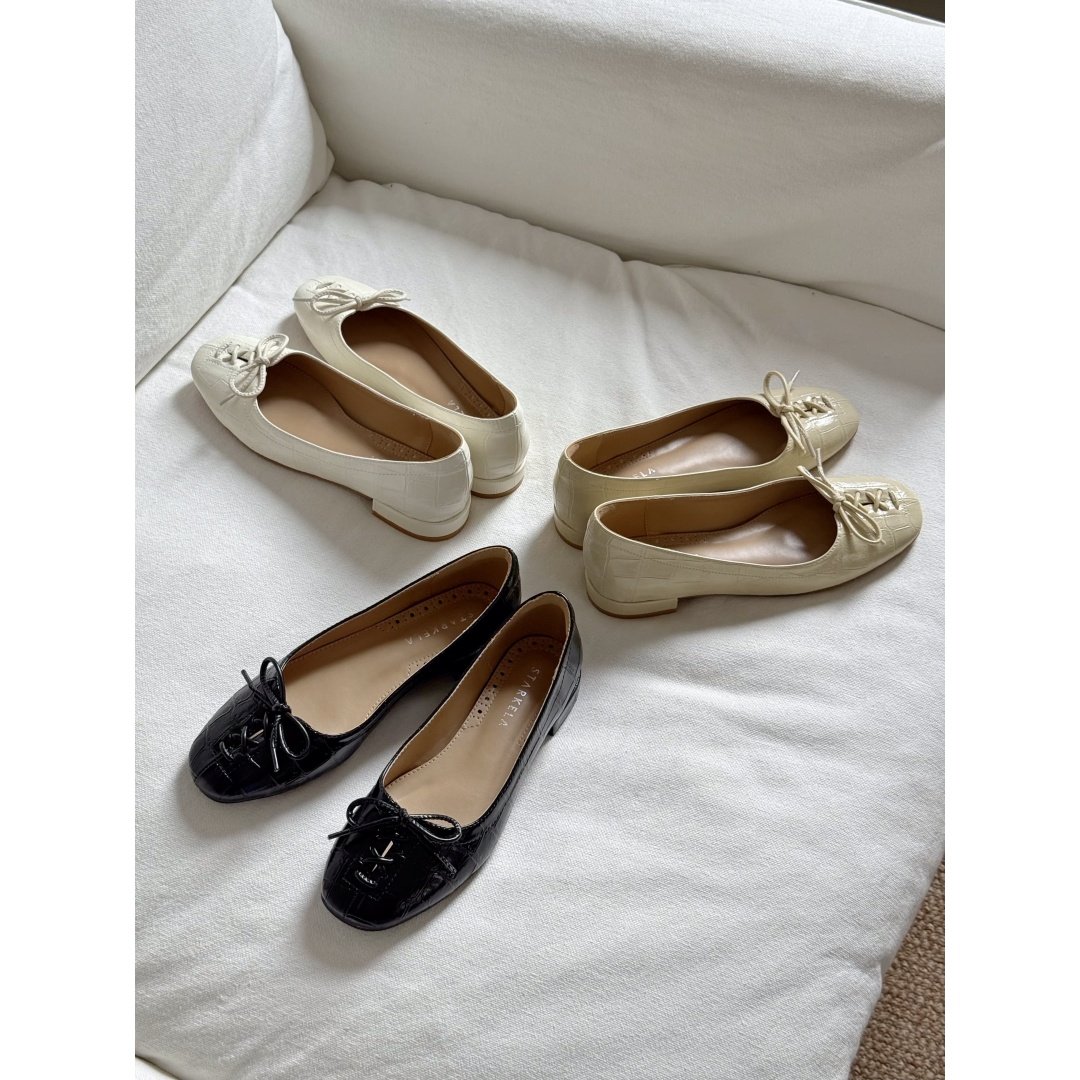 法式浪漫~浅口蝴蝶结平底单鞋女 2026春夏通勤复古气质芭蕾鞋百搭,女鞋,时尚芭蕾鞋,淘宝优惠券,粉丝福利购,淘宝优惠卷