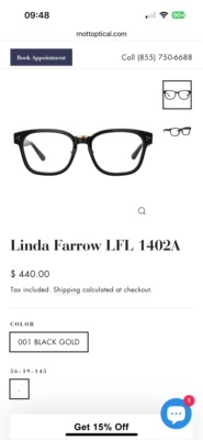 LINDA FARROW 琳达法罗男女款眼镜框新品 进口板材近视配镜复古