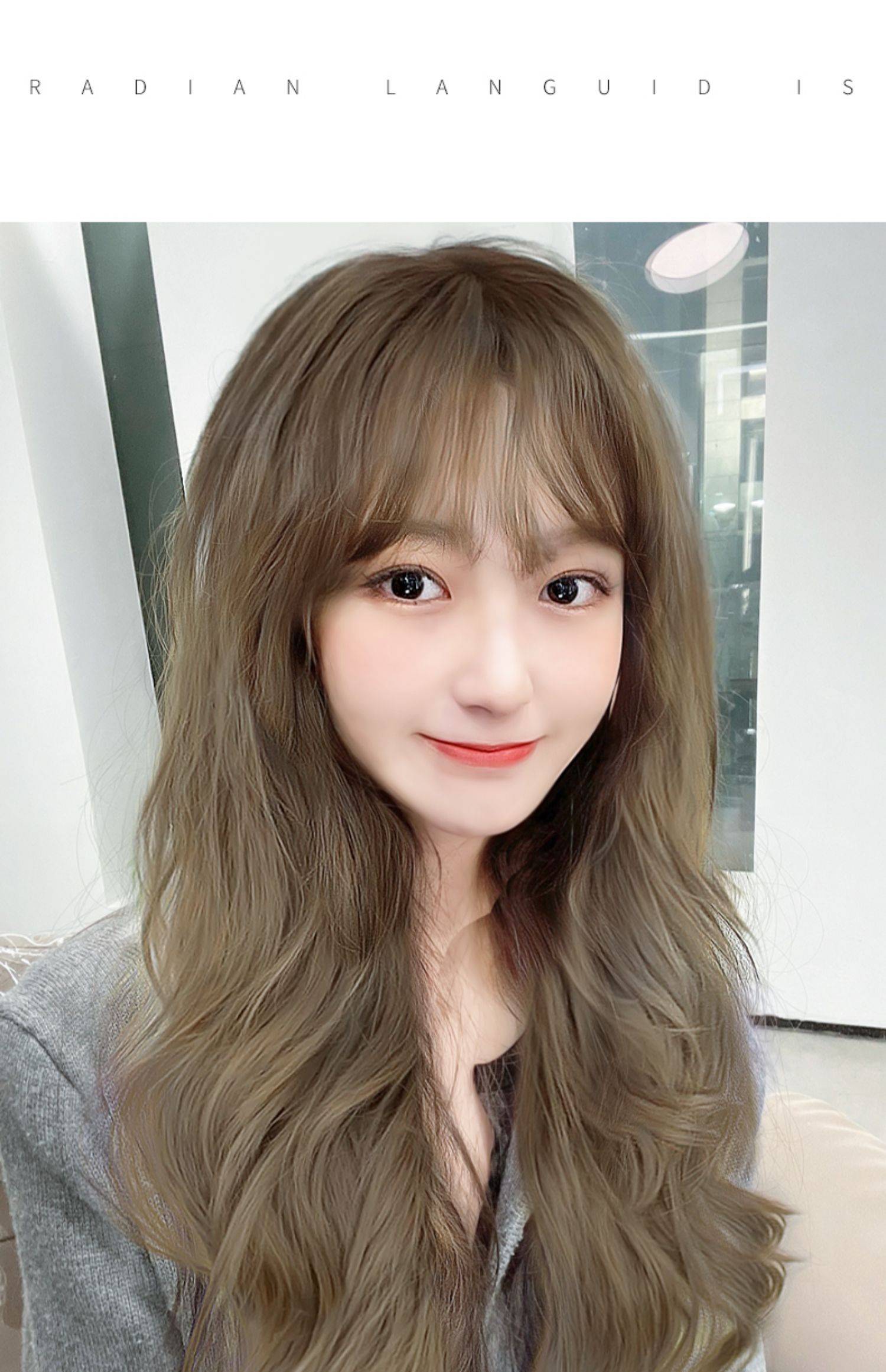 发套网红2021年新款假女长发圆脸大真人大波浪羊毛卷