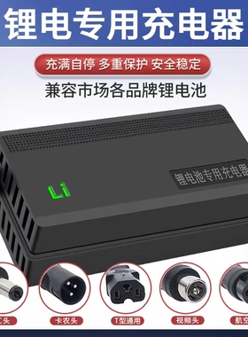 新国标24V锂电池充电器24V29.4V2A3A 5A10a三元7串锂电充电器专用