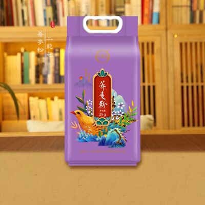 二龙屯荞麦粉家用纯荞面杂粮面粉斤小包装正宗东北荞面2kg