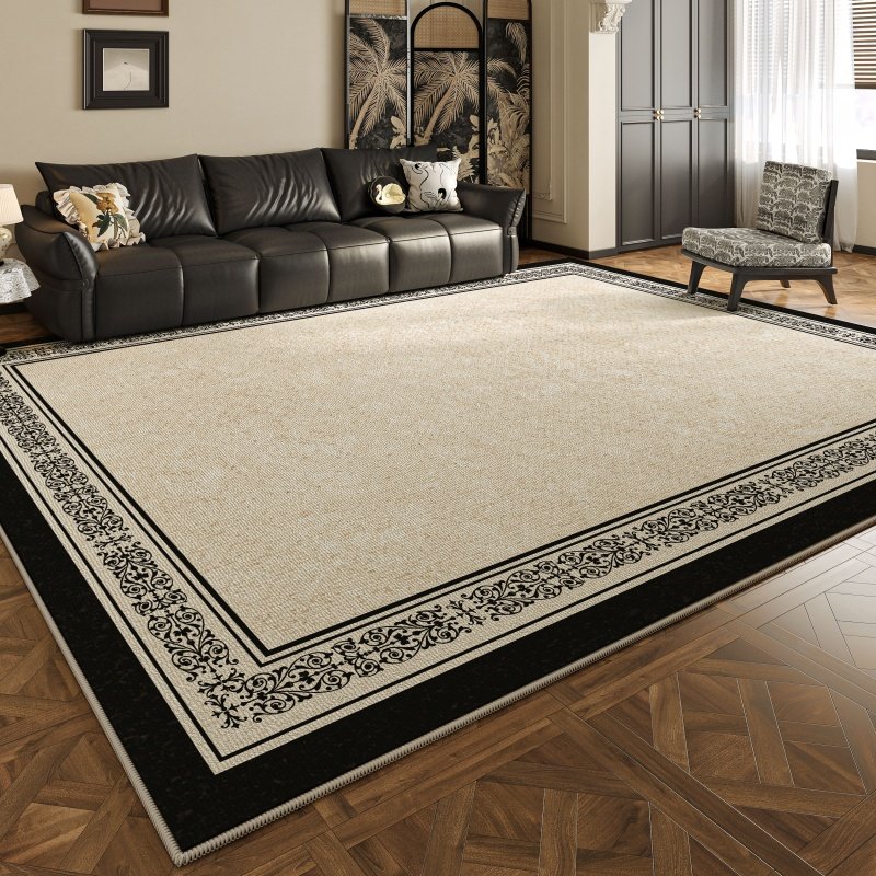 中古风地毯客厅2025新款沙发茶几地垫法式复古轻奢高级感免洗可擦,居家布艺,地毯,淘宝优惠券,粉丝福利购,淘宝优惠卷