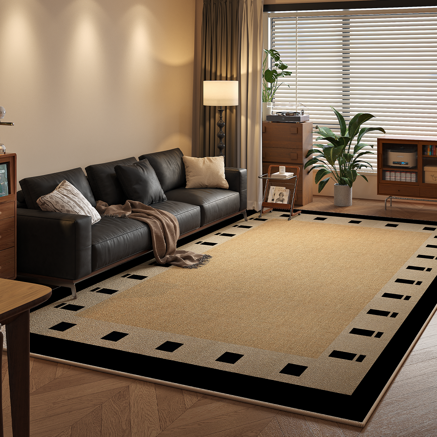 复古地毯客厅沙发茶几地垫法式中古风轻奢高级感免洗可擦2025新款,居家布艺,地毯,淘宝优惠券,粉丝福利购,淘宝优惠卷