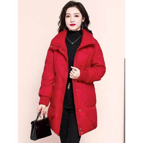 ROUMIKL加厚保暖衣服外套女冬季2025新款高端气质中长款休闲显瘦