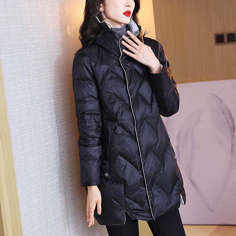 ROUMIKL高端中长款服女冬季2025新款中年妈妈衣时尚宽松大码袄外