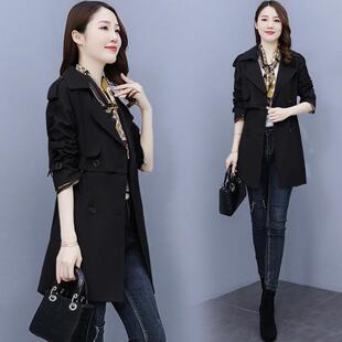 ROUMIKL高级感风衣外套女春秋2025年新款韩版时尚小个子气质百搭