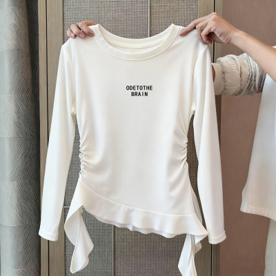 【好货推荐】女童不规则长袖t恤