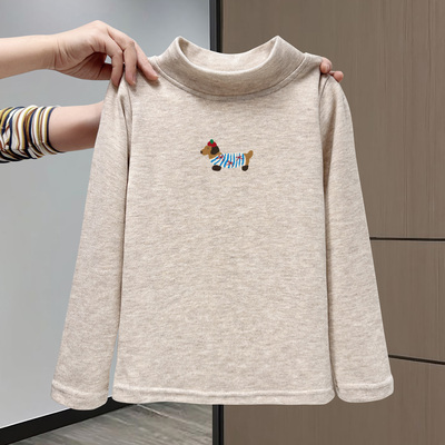 【卡通印花】男女童帽子狗打底衫