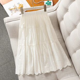 女童装半身裙夏季儿童超仙公主裙2026新款小女孩蕾丝白色裙子时髦