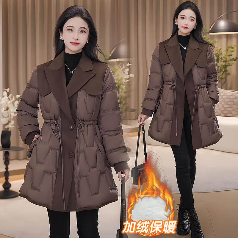 ROUMIKL高级轻奢有质感夹克服女装2025冬季新款加绒加厚时髦厚外