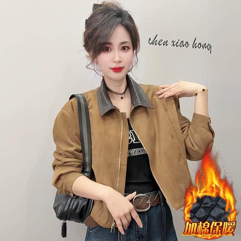 ROUMIKL高级感独特漂亮初冬厚外套女2025新款小个子加绒加厚保暖