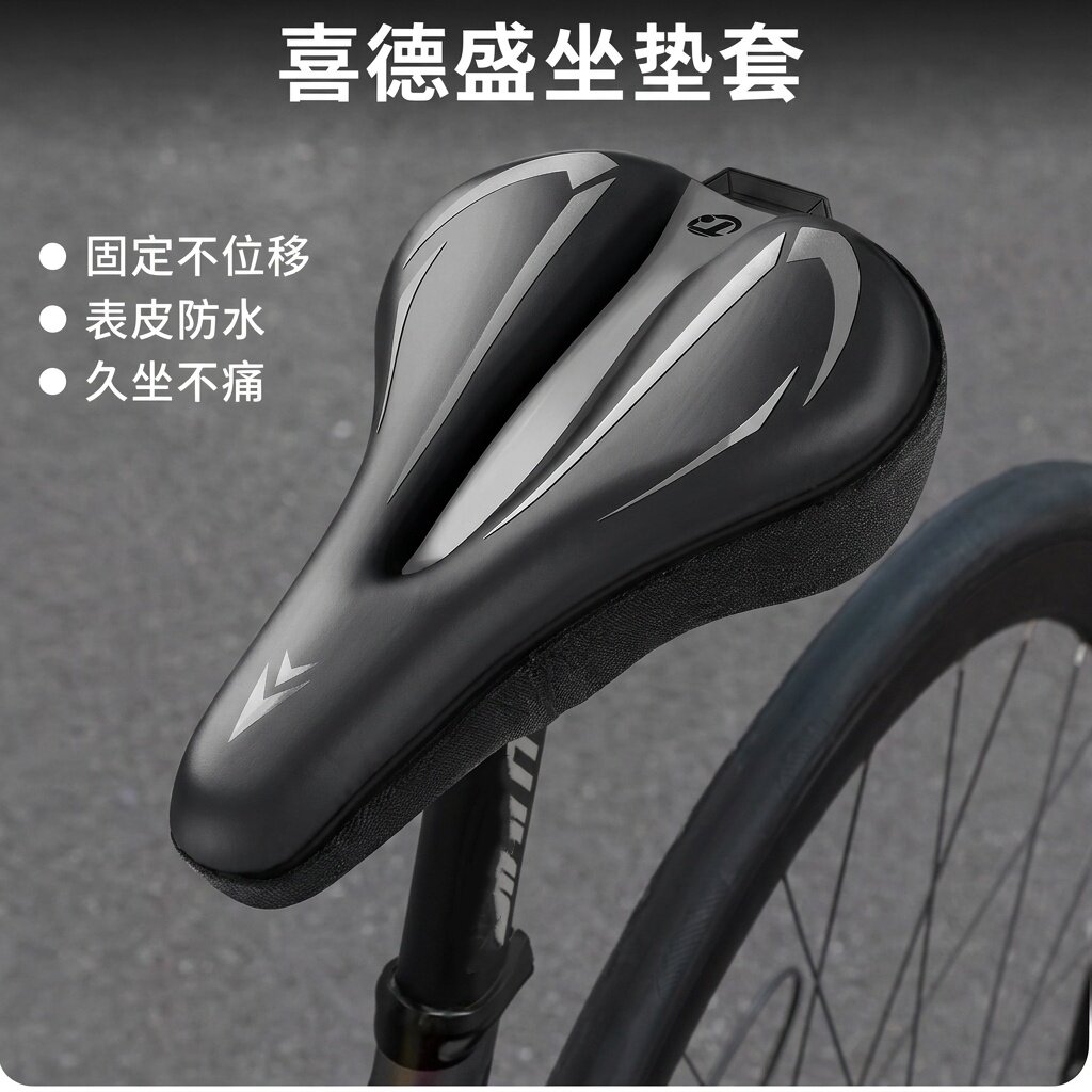 适用喜德盛山地自行车坐垫套ad350极速380黑客500专用软防屁股痛