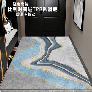 高端别墅入户门地垫进门口客厅高级感轻奢耐脏防滑玄关脚垫可裁剪