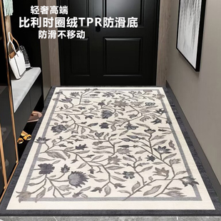 地垫入户门垫新中式禅意家用门口脚垫高级喜庆进户门地毯玄关耐脏
