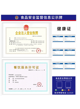 卫生许可证安全信息公示栏
