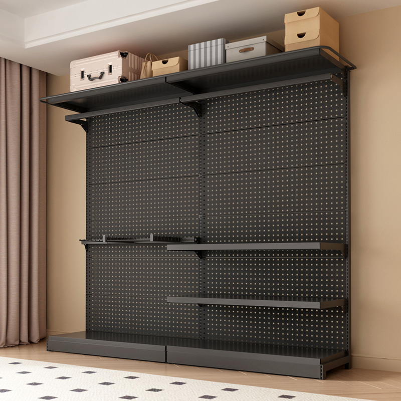 洞洞板衣柜家用卧室金属框架