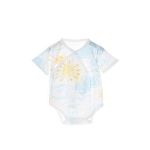 新生婴儿包屁衣夏季薄款52衣服纯棉三角哈衣爬服宝宝短袖连体衣装