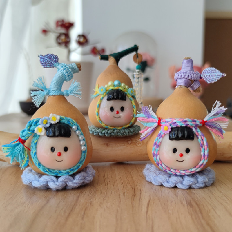 天然葫芦粘土多妹纯手工制作