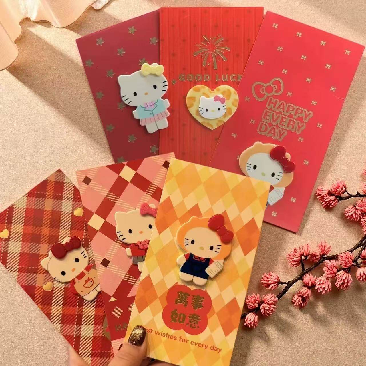Kitty猫立体红包新年结婚通用图片