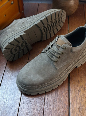 潮牌马丁靴男2025新款冬季男士英伦休闲百搭皮鞋软皮软底马丁鞋子