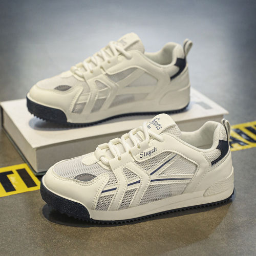 夏季透气2026新款男士小白鞋