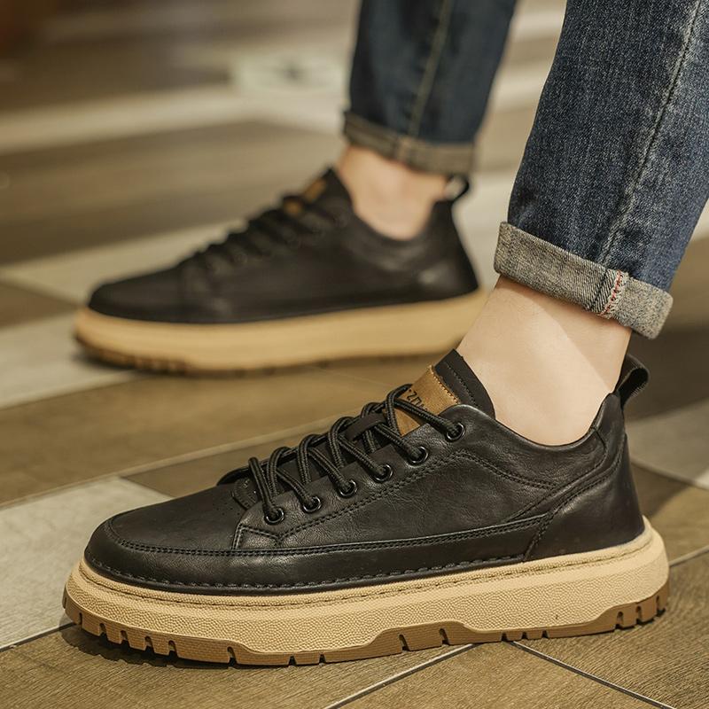 板鞋厚底英伦男士商务休闲男鞋