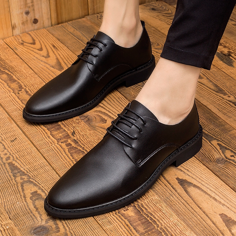 春秋季男增高鞋商务休闲皮鞋