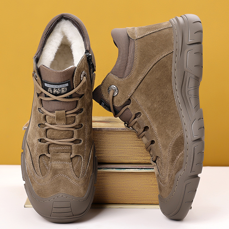 保暖休闲真皮高帮皮鞋雪地靴防滑