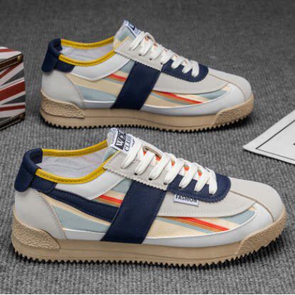 休闲板鞋青年跑步运动软底阿甘鞋