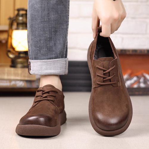 简约百搭透气休闲皮鞋马丁靴