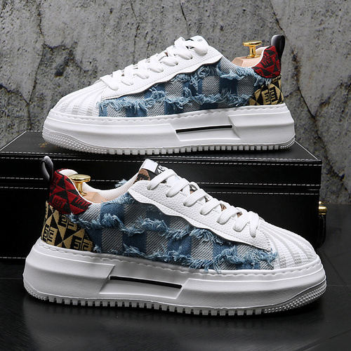 破洞乞丐鞋舒适百搭厚底男休闲鞋