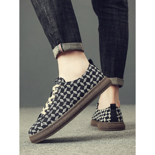 新款男鞋帆布鞋百搭板鞋潮鞋男