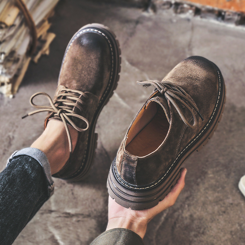 2025新款真皮复古工装鞋