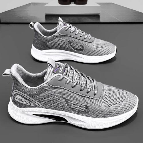 夏季男士透气防滑网面软底上班鞋