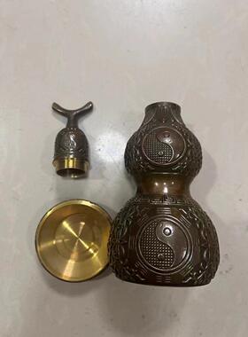 厘米彷古中式铜葫芦八卦开口镇宅医院客厅招财玄关路冲天斩反弓