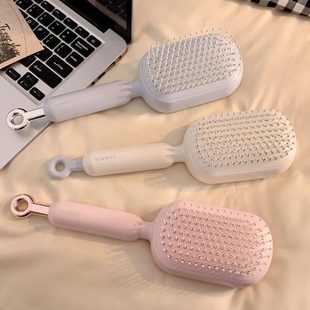生蓬松宿舍气垫梳防静电梳女颅顶气 可伸缩颜值家用按摩高壤可子式