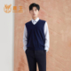 鹿王100%羊绒马甲男士 新升级 款 背心V领商务套头衫 秋冬保暖热卖