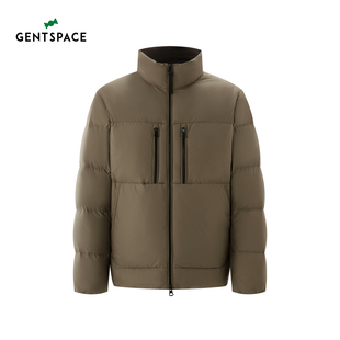 GENTSPACE2025年秋冬新品合体版立领鹅绒羽绒服男士