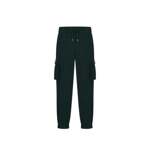 GENTSPACE秋冬新品男士松针绿宽松工装束脚卫裤