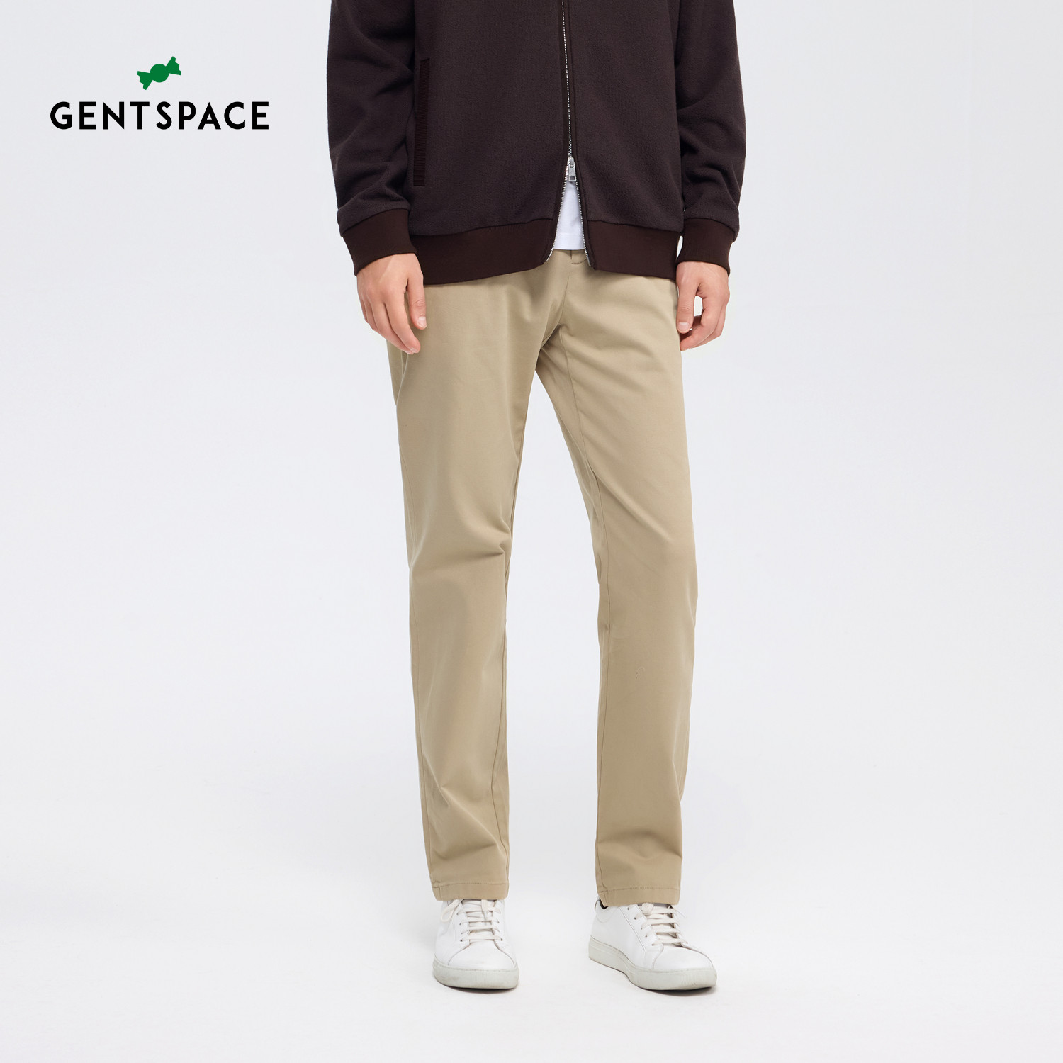 GENTSPACE秋季新品棉混纺经典时尚纯色休闲裤裤子男款