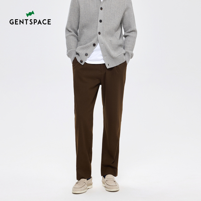 【怀旧仪式感系列】GENTSPACE 秋冬新品时尚复古直筒休闲裤男