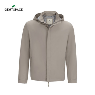 GENTSPACE春季 商务休闲通勤品质易打理 立领连帽夹克外套男士