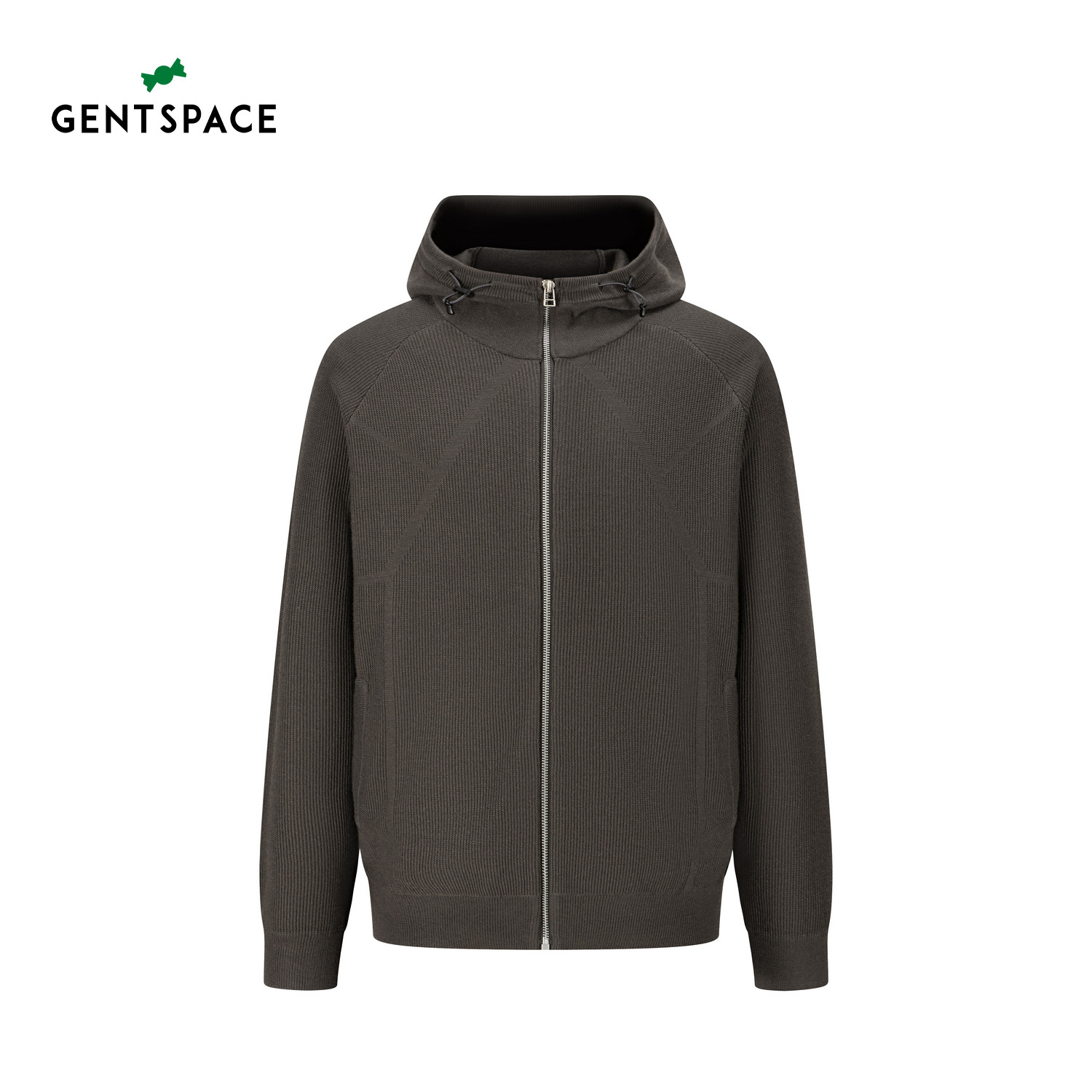 GENTSPACE2026年秋冬新品毛衣舒适慵懒连帽针织衫男时尚开衫