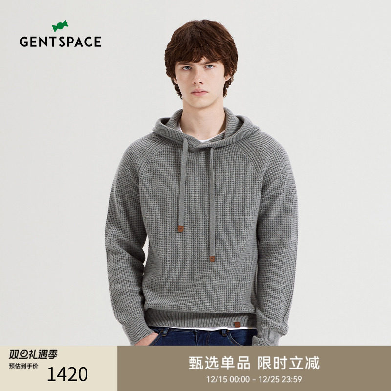 GENTSPACE24秋冬新款连帽针织衫