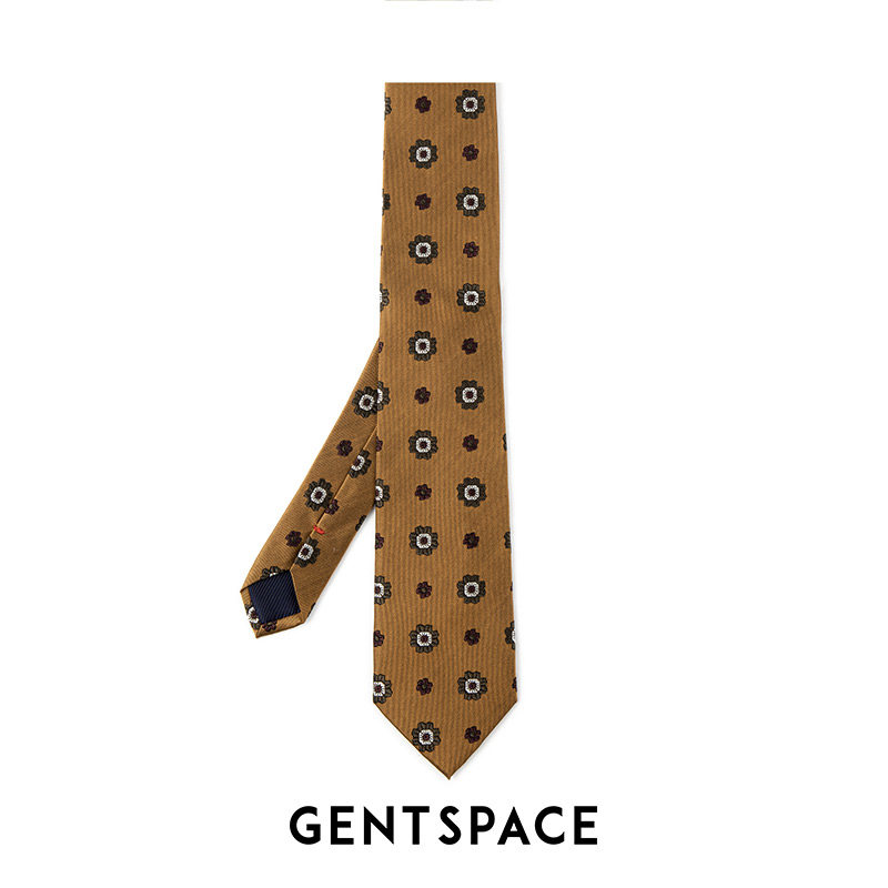 GENTSPACE桑蚕丝赭石色领带