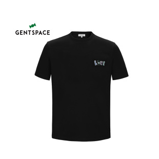 商场同款 黑色胸前LOVE糖宝短袖 GENTSPACE 新品 T恤 夏季